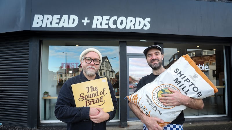 A new bakery and record shop Bread and Records set up in east Belfast by owners Jason Hawthorne and Paddy Baird. Picture by Mal McCann