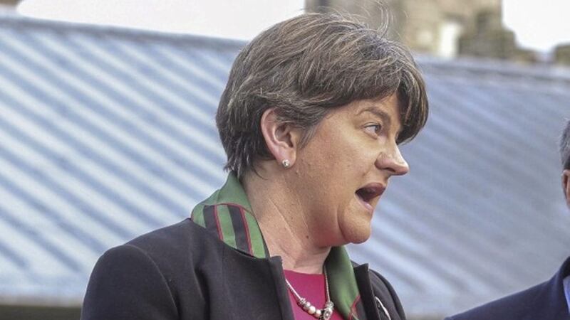 Arlene Foster said she would meet Irish language supporters over the coming days. Picture by Hugh Russell 
