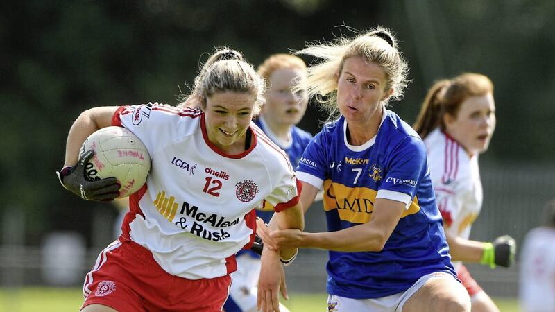 Aoibhinn McHugh skippers Tyrone in Sunday&#39;s clash with Monaghan in Division Two of the Lidl Ladies&#39; NFL Picture by Sportsfile 