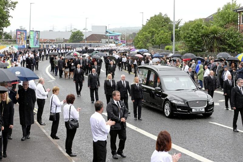 The funeral of republican Bobby Storey. Picture by Mal McCann 