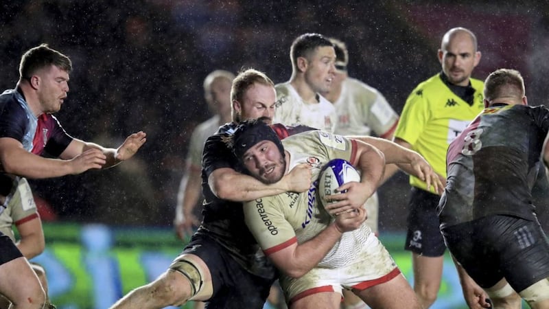 Ulster&#39;s Tom O&#39;Toole in action in the European Rugby Champions Cup match against Harlequins at Twickenham Stoop, London on Friday December 13 2019 