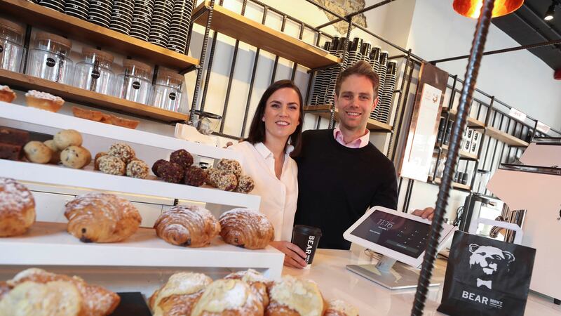 Husband and wife team Stephen and Ruth Deasy of Bear Market Coffee shop. Picture by Press Association&nbsp;