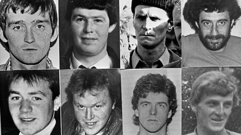 Eight IRA men killed by the SAS in Loughgall, Co Armagh, in 1987 