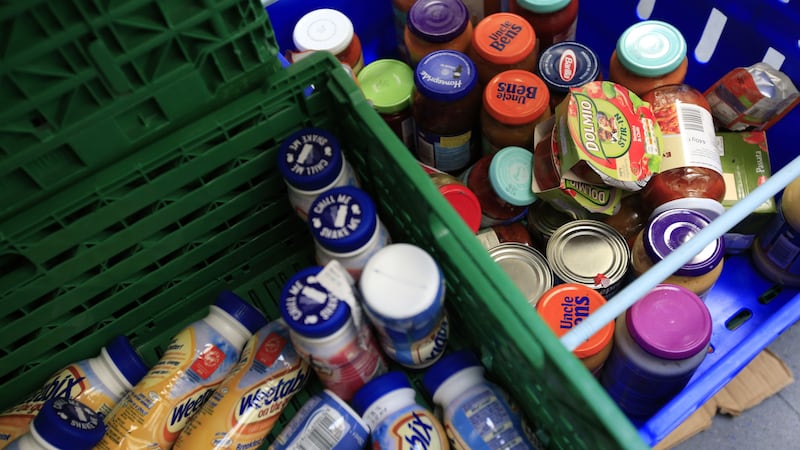 Food banks could hand out more than one million emergency parcels this winter, the Trussell Trust has predicted (Jonathan Brady/PA)
