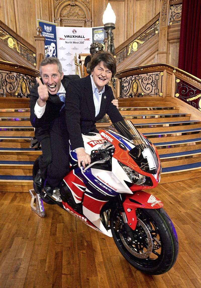 Ian Paisley with DUP leader Arlene Foster in 2014. Picture by Stephen Davison