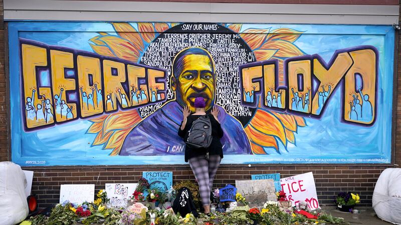 A mural at George Floyd Square in Minneapolis (Julio Cortez/AP)