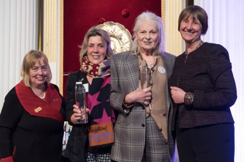 Dame Vivienne accepted the award with Cool Earth at London's Mansion House.