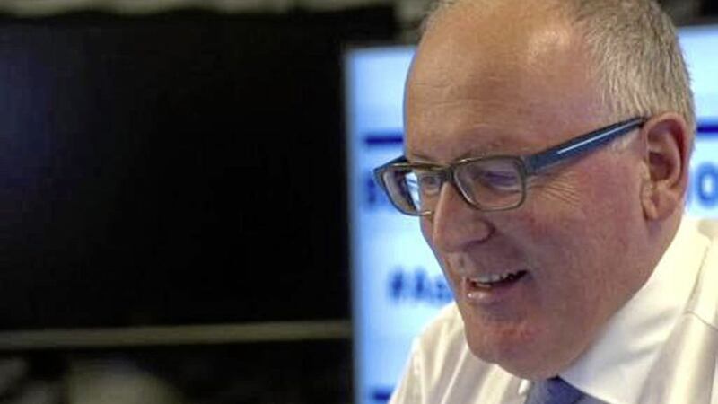 Frans Timmermans is the second-in-command at the European Commission, which runs the day-to-day business of the European Union. Picture from Twitter 