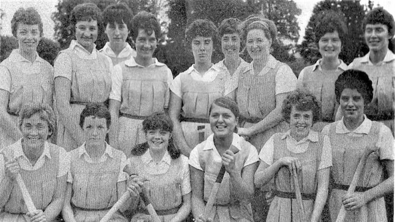 The 1967 Antrim All-Ireland winning camogie team &ndash; Lily Scullion is pictured in the centre of the back row, fifth from left. 