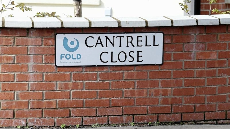 Cantrell Close in Belfast where several Catholic families have been issued with threats. Picture by Mal McCann 