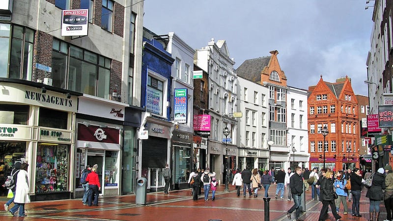 Could shoppers be abandoning Dublin in greater numbers and heading to Northern Ireland, where sterling weakness is boosting tourism? 