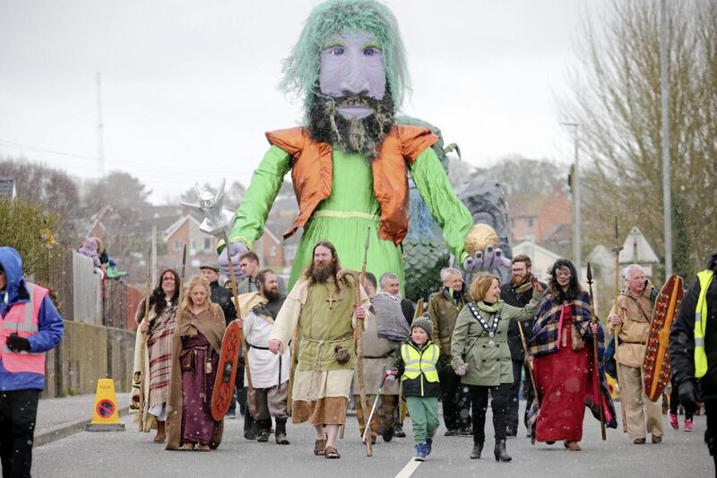 A host of family friendly activities as well as the annual St Patrick&#39;s Day parade will take place in Downpatrick on Friday. Picture by Philip Magowan. 