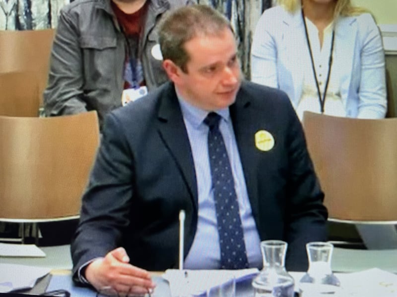 Ultility Regulator Chief Executive John French gives evidence to the Stormont Infrastructure Committee.