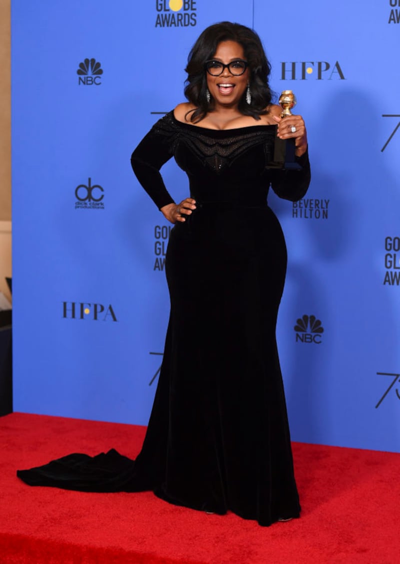 Oprah Winfrey gave a rousing speech as she picked up her Golden Globe (Jordan Strauss/Invision/AP)