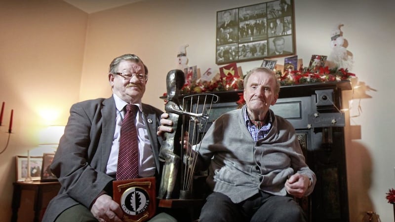 Fionnbarra O Dochartaigh (left) and Ivan Cooper were key figures in the civil rights campaign. Picture by Margaret McLaughlin 