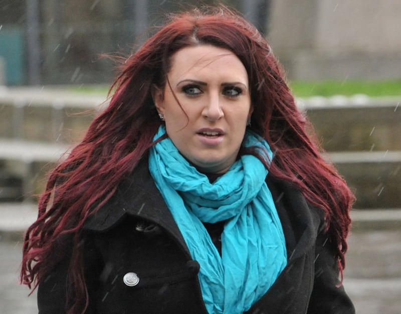 &nbsp;Jayda Fransen, deputy leader of the Britain First party, going into court in Belfast today. Picture by Alan Lewis