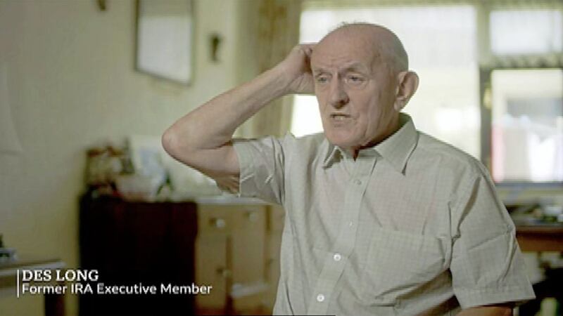 An image of Des Long from the BBC series Spotlight On The Troubles: A Secret History 