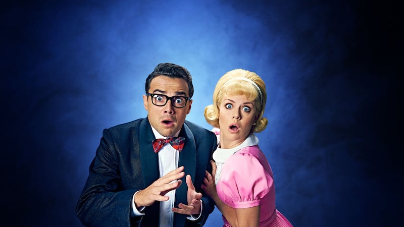 Ben Adams and Joanne Clifton star as Brad and Janet in The Rocky Horror Show