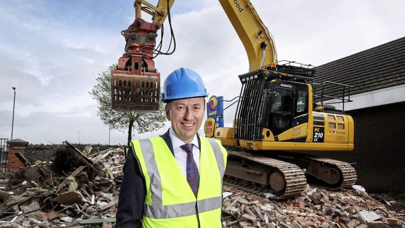 Maxol chief executive Brian Donaldson, on site as the work progresses at Maxol Edenderry. 