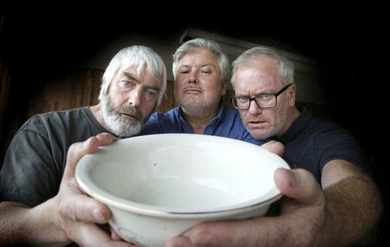 Kevin McAleer, Conleth Hill and Conor Grimes collaborated on Spud!. Picture by Hugh Russell