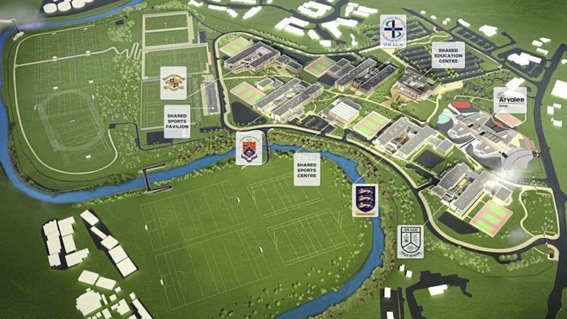 PROJECT: The Strule campus site in Omagh, left. Above, SDLP MLA Daniel McCrossan 