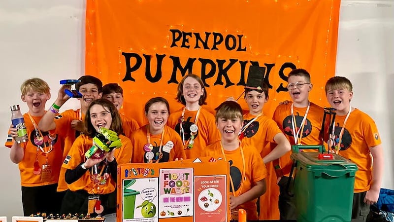 The Penpol Pumpkins have set up a GoFundMe campaign to try and raise £10,000 for their trip (Penpol School/Jacob Woolcock/PA)