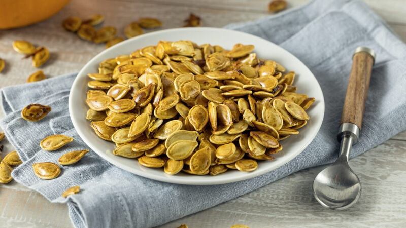 Pumpkin seeds are high in protein 