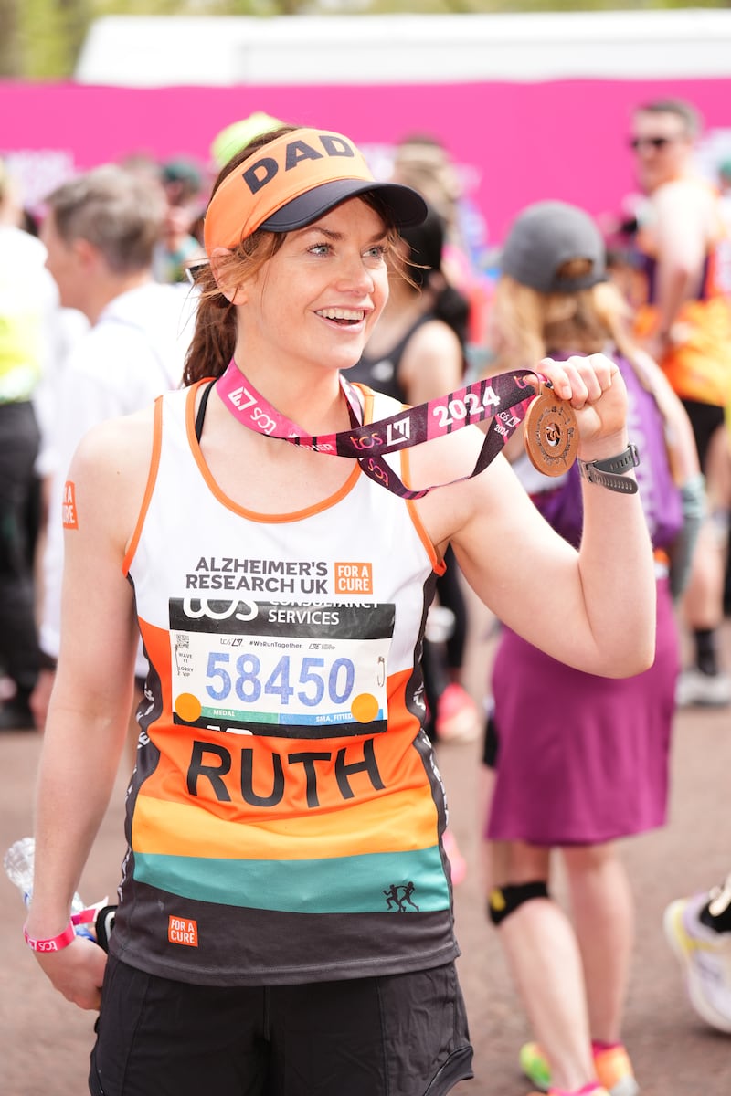 Actress Ruth Wilson after finishing the London Marathon