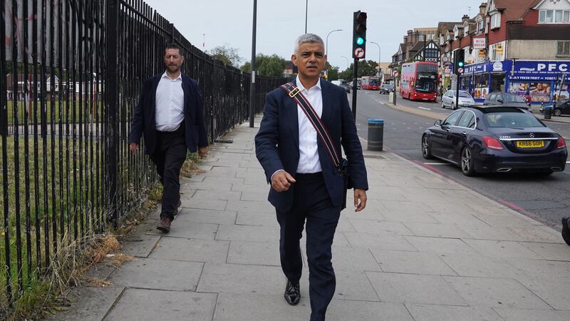 London mayor Sadiq Khan has dropped plans for a zero-emission vehicle zone in the centre of the capital (Stefan Rousseau/PA)