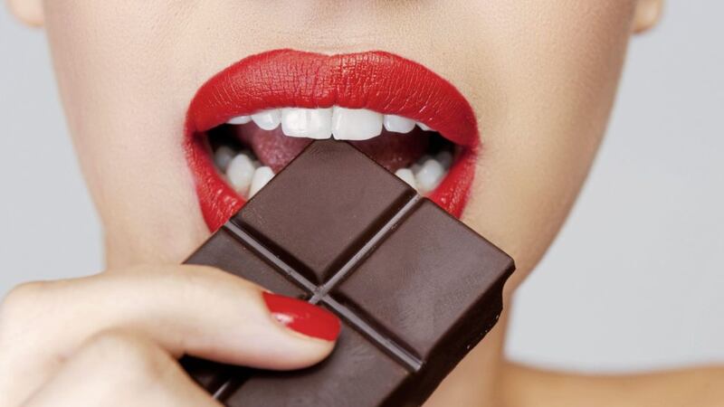 Making a match: chocolate and lipstick 