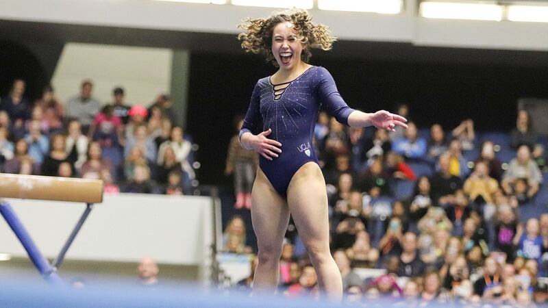 Katelyn Ohashi also went viral last year for a routine in which she did the moonwalk.