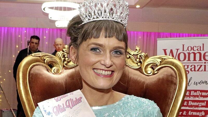 Ailis Corey after being crowned winner of the Belle of Mid Ulster contest Picture: Norman Bell 