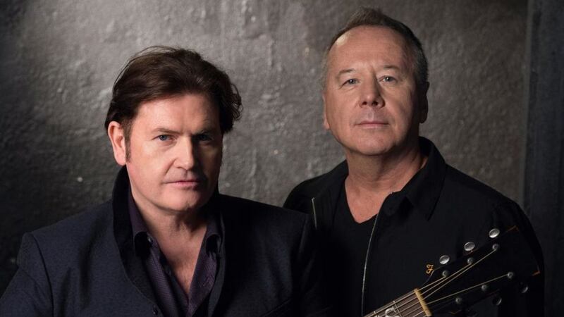 Charlie Burchill and Jim Kerr of Simple Minds 