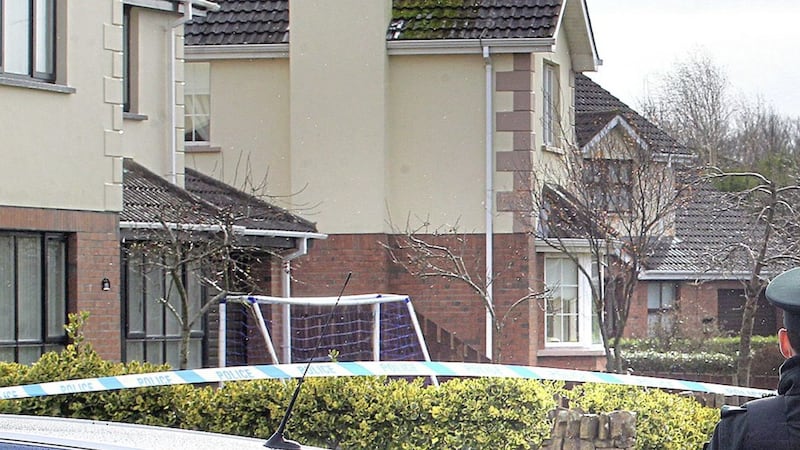 The scene of a bomb alert at the home of a serving police officer in Derry on February 22 2017. Picture by Margaret McLaughlin 