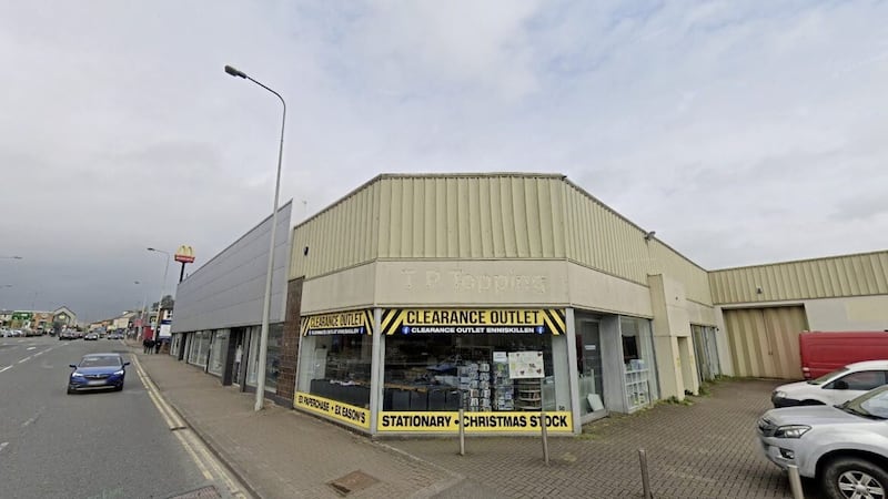 The former TP Topping dealership in Enniskillen, which is set to be demolished to make way for McDonald&#39;s new 24-hour drive-through in the town. (Image: Google)