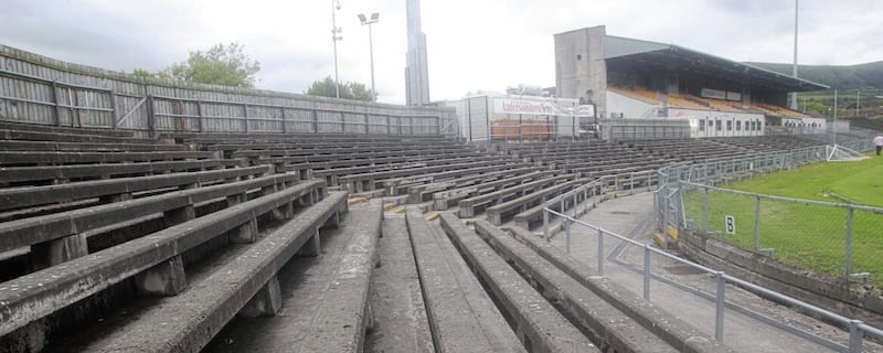 Casement Park in Andersonstown, west Belfast is currently lying derelict and awaiting redevelopment 