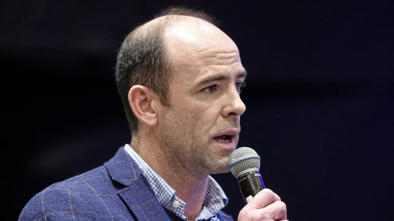 Dermot Earley, CEO of the Gaelic Players Association, speaking against Motion 4 during Annual Congress at Croke Park on Saturday Picture by Sportsfile 