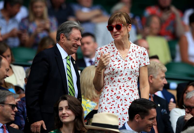 Alan Titchmarsh with Fiona Bruce at Wimbledon 2019 – Day Nine – The All England Lawn Tennis and Croquet Club