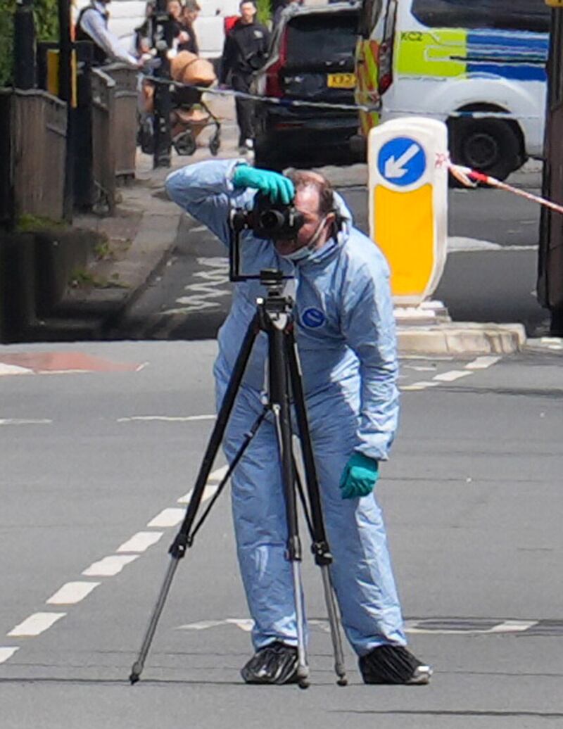 A forensic investigator in Hainault