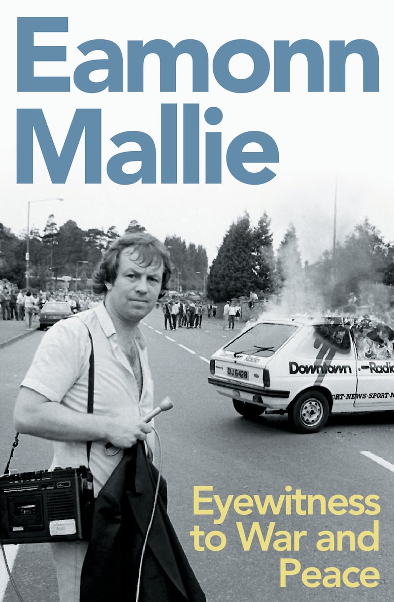 The cover of Eamonn Mallie's Eyewitness to War and Peace