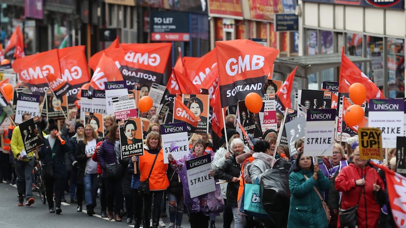 GMB Scotland said the strikes could still go ahead on another date if a revised pay offer is not tabled (PA)