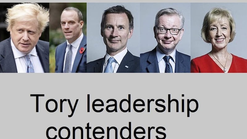 Tory leadership contenders (l-r) Boris Johnson, Dominic Raab, Jeremy Hunt, Michael Gove and Andrea Leadsom 