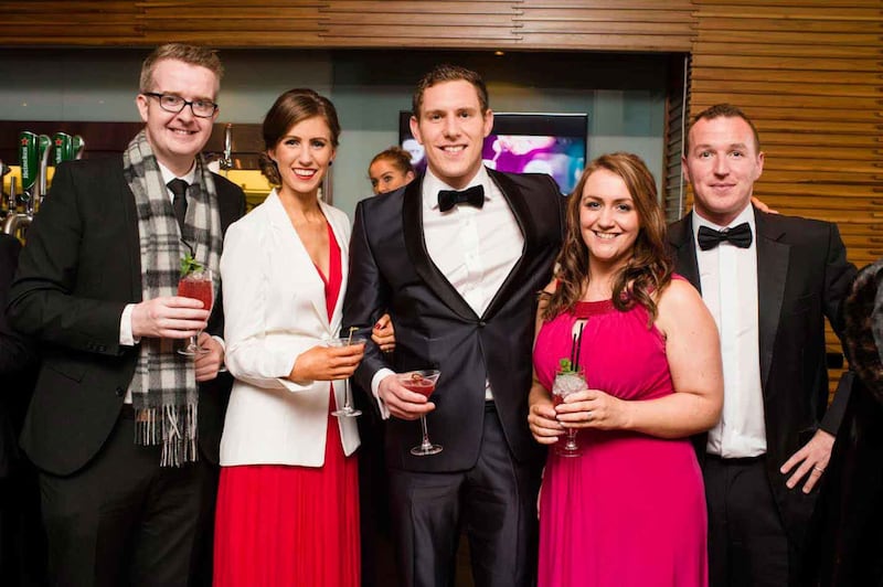 David Meade, Tara Brennan, John McAreavey, Caoimhe and Brian Donaghy at a function for global accountancy firm BDO in October 2015. Picture by Elaine Hill