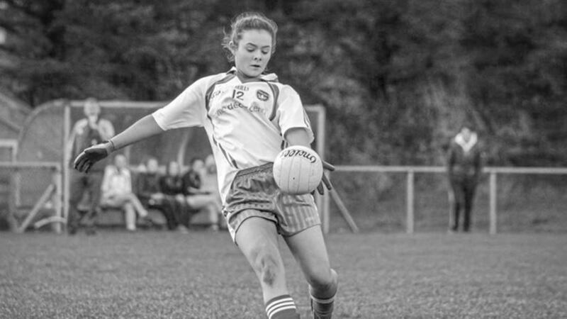 Clare McSorley playing the sport she loved.