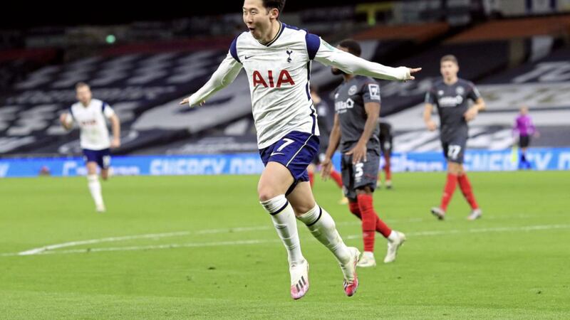 Tottenham Hotspur&#39;s Son Heung-min faced online racist abuse following a match against Manchester United in April. Picture by Adam Davy 
