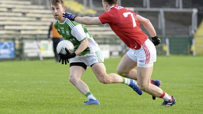 Wing forward Ciaran Corrigan has been one of Fermanagh&#39;s main men as they have gone unbeaten in Division Two after four games. The Ernemen welcome Clare to Brewster Park tomorrow 