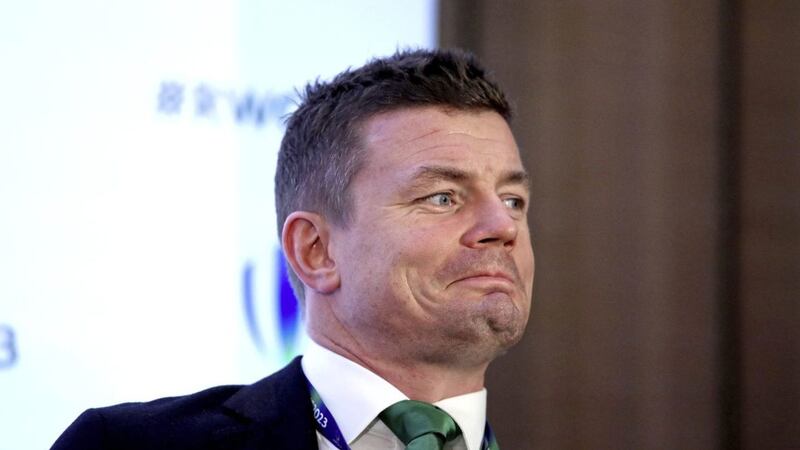 Brian O&#39;Driscoll during the 2023 Rugby World Cup host union announcement at The Royal Garden Hotel, Kensington where Ireland lost out to France PICTURE: John Walton/PA 
