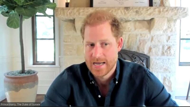 The Duke of Sussex spoke at the launch of the 5Rights Foundation’s Global Child Online Safety Toolkit over video link from his home in California.