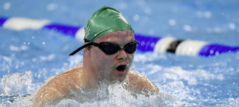 Team Ireland&#39;s Peadar Connolly, from Newry, competing in the 200m breaststroke. Picture by Ray McManus/Sportsfile 