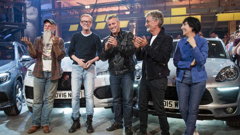 Seasick Steve, Chris Evans, Matt LeBlanc, Eddie Jordan and Sharleen Spiteri on the second episode of Top Gear  